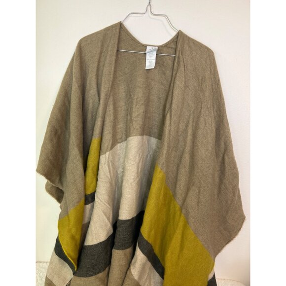 Cabi Travel Cape 4293, blanket fringe shawl, wrap XS/S - Picture 5 of 6